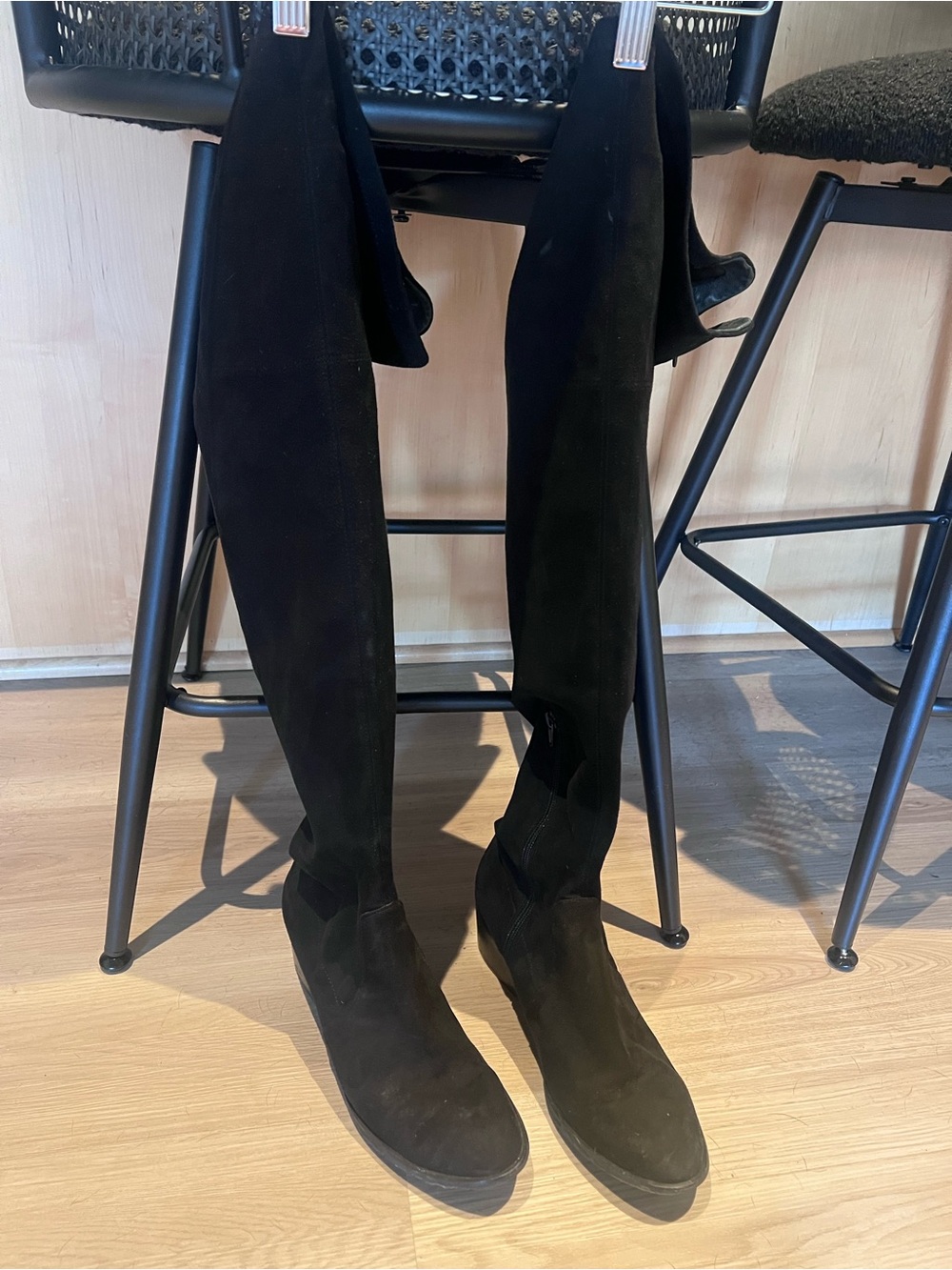 Women's Kenneth Cole Black Over-the-Knee Suede Boots